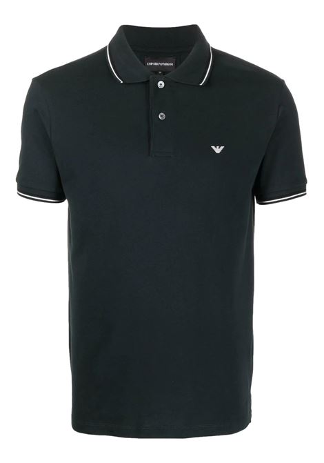 Stretch piquet polo shirt with micro eagle EMPORIO ARMANI | polo shirts | 8N1FB3 1JPTZ0931